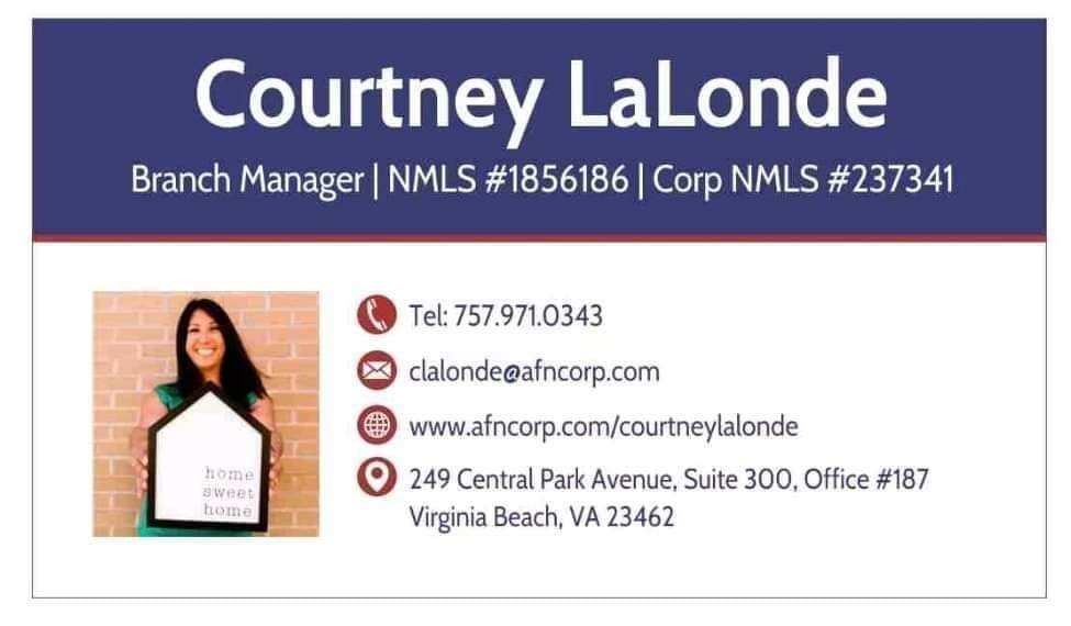 AFN Business Card Courtney